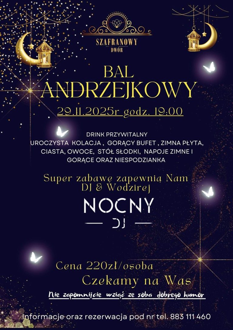Andrzejki w Szafranowym Dworze świętokrzyskie 2025